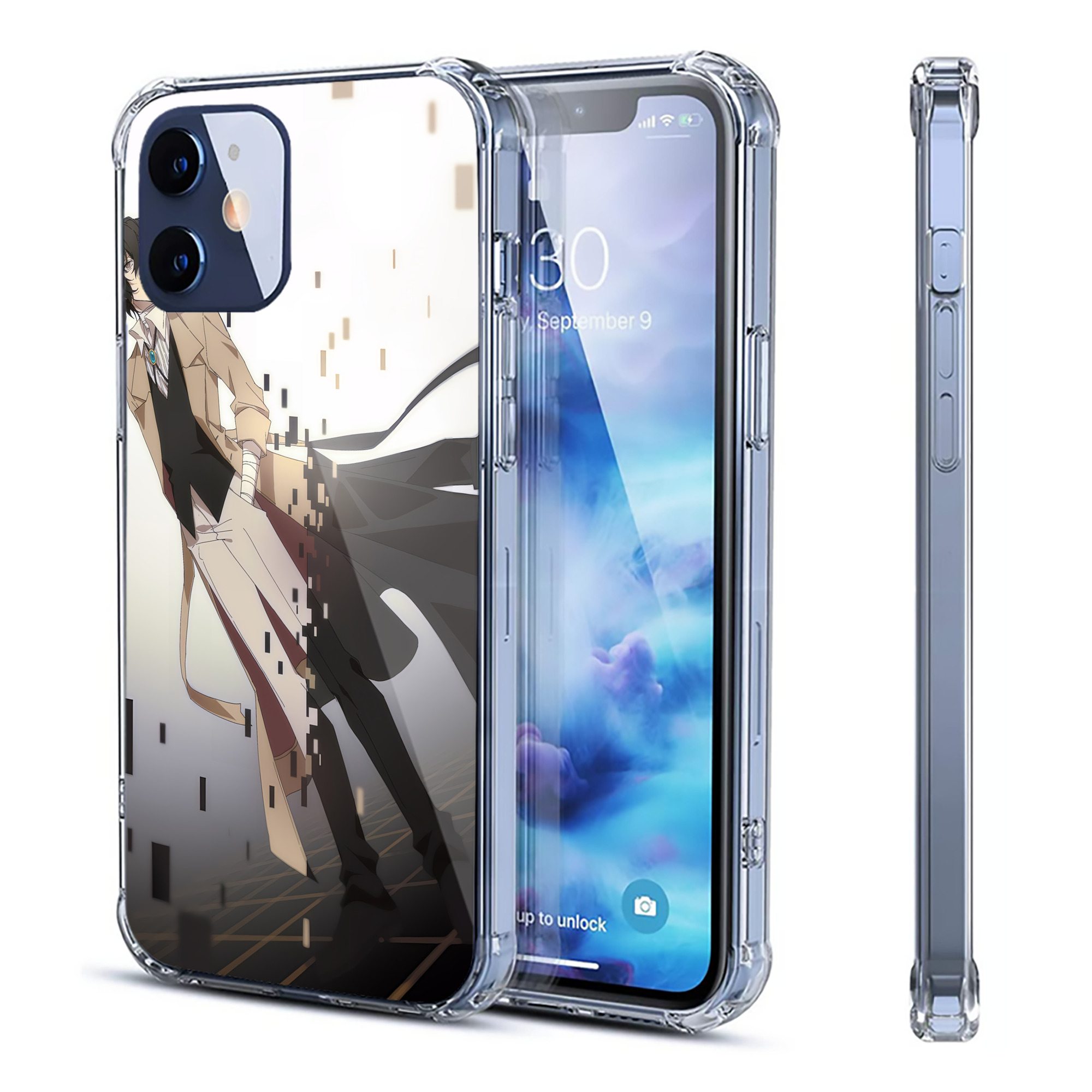 （画像用） 文豪ストレイドッグス Bungo Stray Dogs 【iPhone 12シリーズ対応】透明スマホケース（クリアソフトケース）